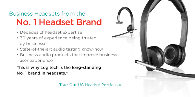 Business Headsets from the No. 1 Headset Brand  Decades of headset expertise 30 years  of experience being trusted by businesses State-of-the-art audio testing know-how  Business audio products that improve business user experience  This is why Logitech is the long-standing No. 1 brand in headsets.*